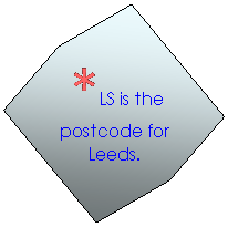 Hexagon:  *LS is the postcode for Leeds. 
 

 
    home
 
 

